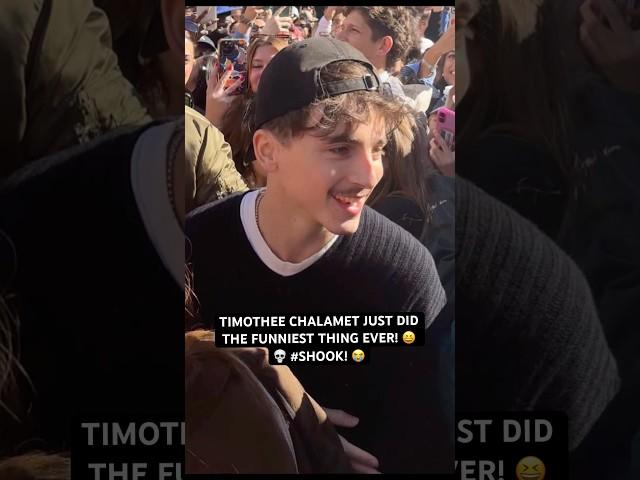 Timothée Chalamet SHOCKS Fans At A Timothée Chalamet Look-A-Like Contest! #timotheechalamet