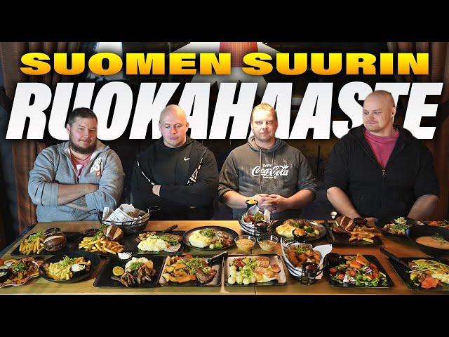 Suomen suurin ruokahaaste | 20 ravintola-annosta ft. Setämiehet