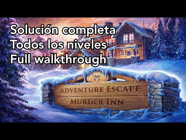 Adventure Escape Murder Inn (Adventure Escape Mysteries Murder Inn). Solución completa del juego.