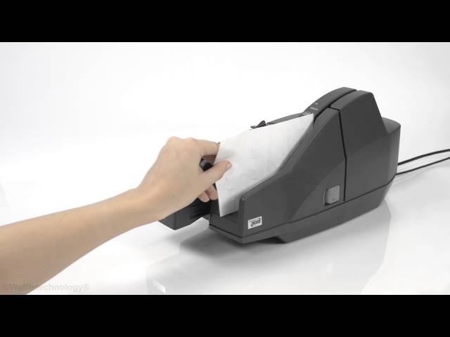 How to Clean an Epson Check Scanner with a Cleaning Card featuring Waffletechnology®