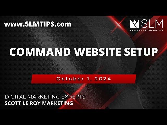 Command Website Setup Class 10/1