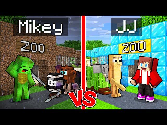 Mikey POOR vs JJ RICH Italian Brainrot Zoo in Minecraft (Maizen)