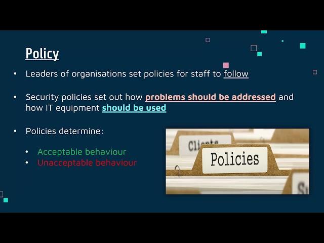 What are Cyber Security Policies?