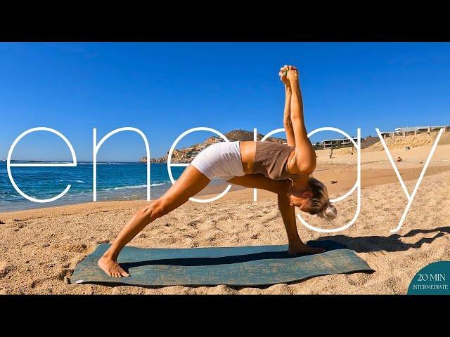 20 min Morning Yoga for a Boost of Energy //Minimal Cues// Morning Sun Salutation Flow