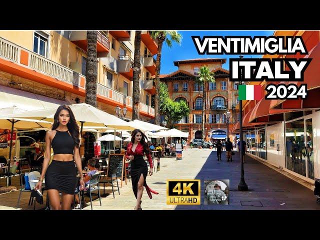 Ventimiglia, Italy: 4k - Walk with me in the center of Ventimiglia, Italy