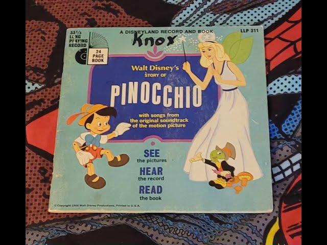 episode 29 Disney Pinocchio 1966 book on record