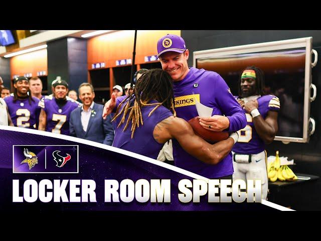 Kevin O’Connell’s Locker Room Speech After Win Over Houston Texans