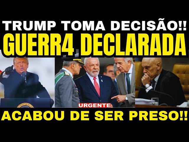 TRUMP CUMPRIU! BOMBA VEM DOS EUA!! MORAES VAI SER PRESO!! A CASA CAIU