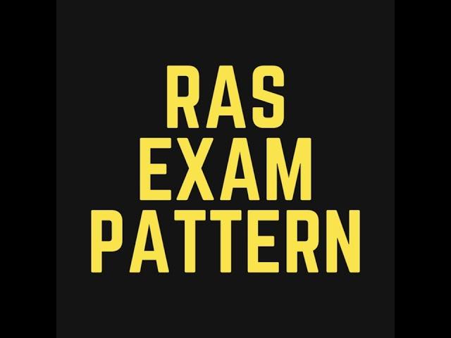 ras exam pattern