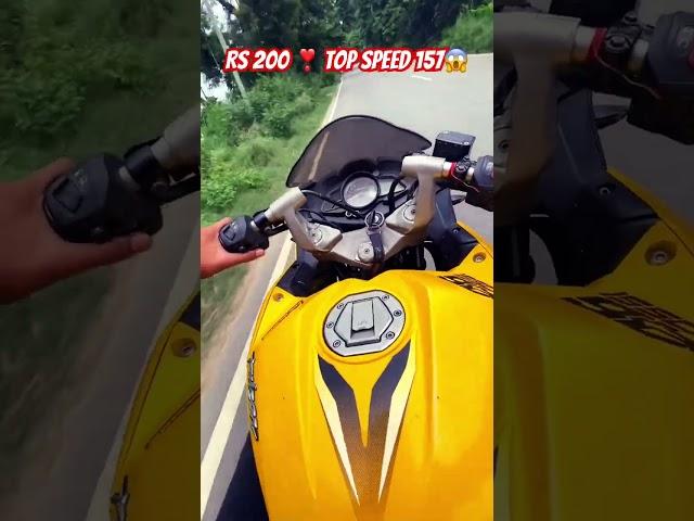 Pulsar Rs 200 Top speed 157 #Sameer Raider please subscribe 