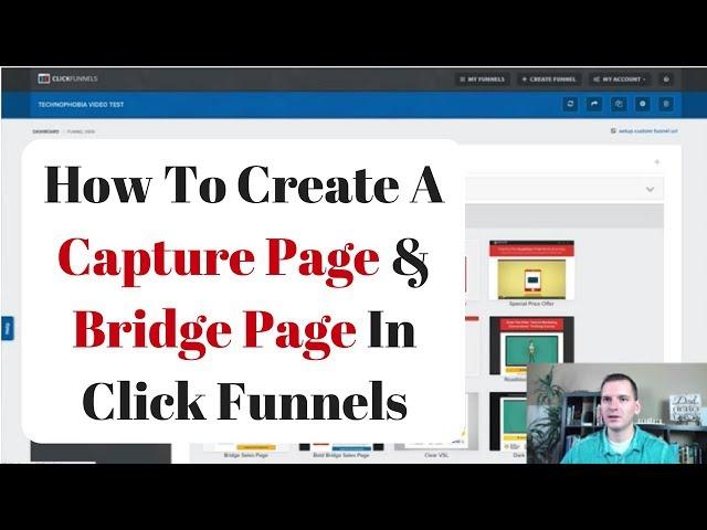 Clickfunnels Tutorial - Capture Page Creator & Bridge Page Builder | Mike Hobbs