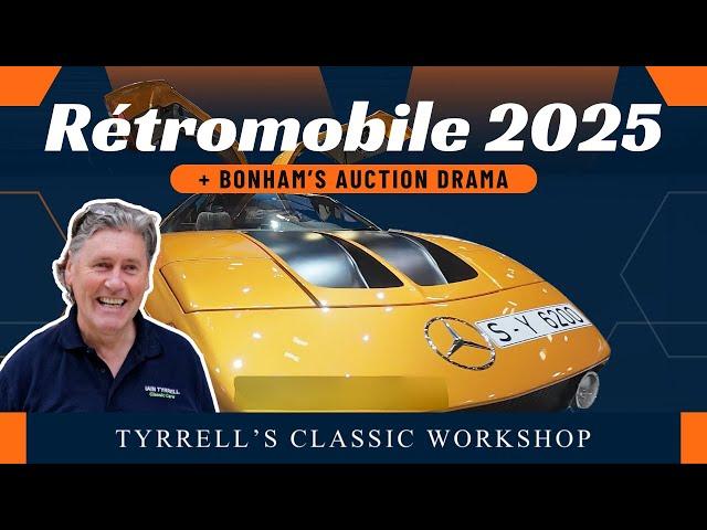 Iain’s trip to Retromobile part two, and bidding at auction | Tyrrell's Classic Workshop