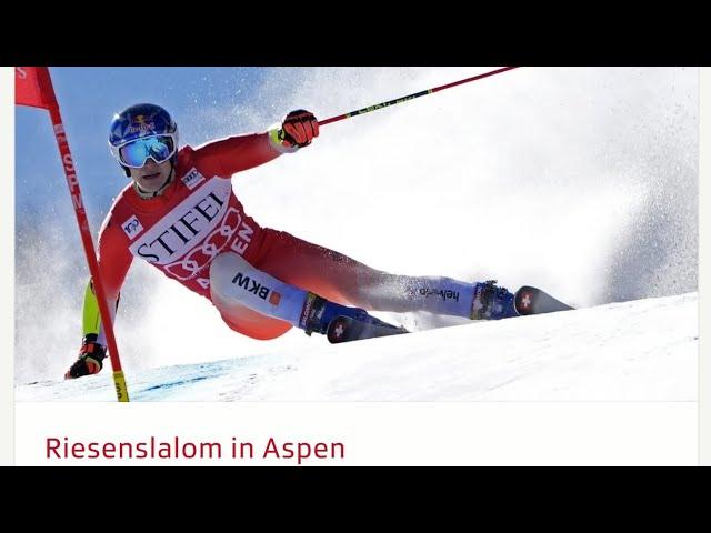 Ski Alpin Men's giant Slalom Aspen 2.run Highlights 2024