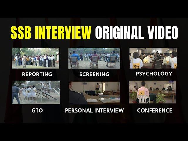 SSB Interview 5 Days Complete Procedure (Original SSB video)