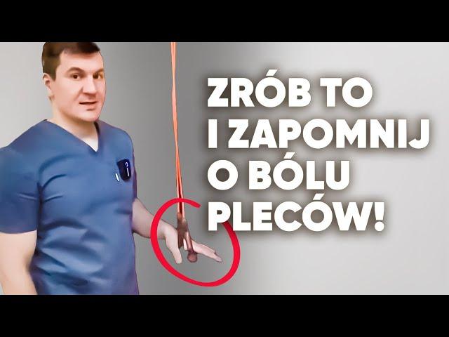 Zrobiłem to raz i zapomniałem o bólu pleców na 10 lat! TO DZIAŁA!