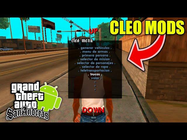 COMO INSTALAR EL CLEO MODS PARA GTA SAN ANDREAS ANDROID 2024 | Menu Cleo Mod Para GTA SA Android