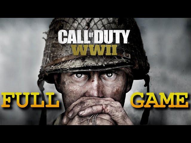 Call of Duty: WW2 / World War 2 Campaign Full Walkthrough Gameplay PS4 PRO [4K 60FPS] No Commentary