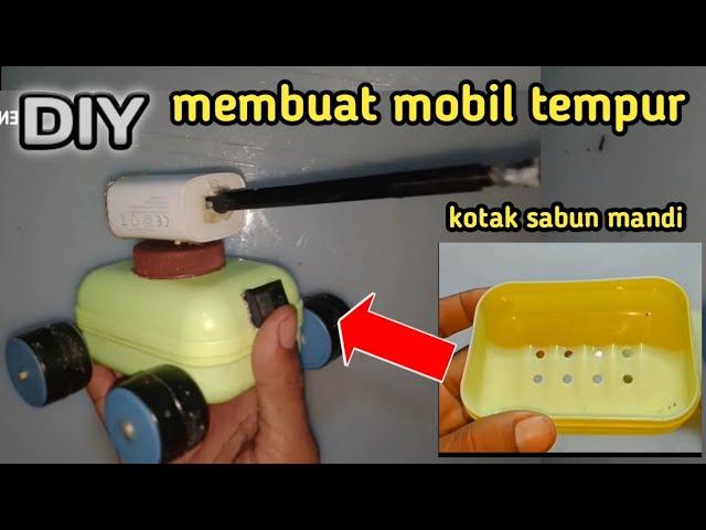 DIY membuat mainan mobil tempur dari kotak sabun mandi unik, ide kreasi unik mainan mobil