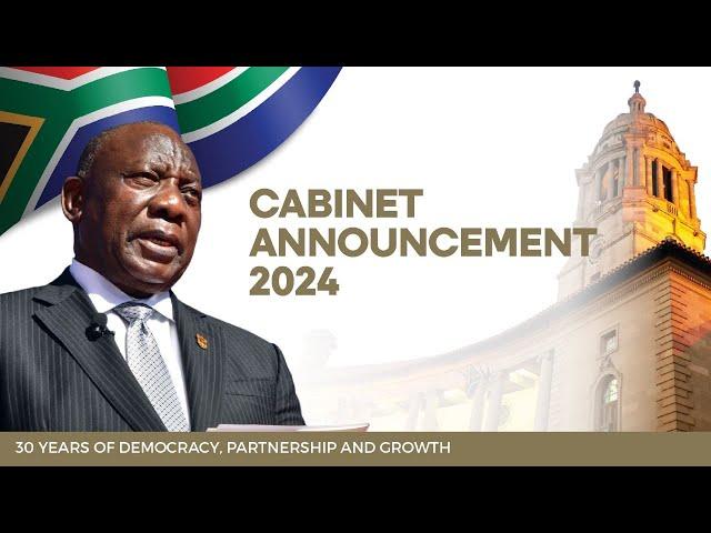 President Cyril Ramaphosa announces a new National Executive