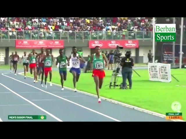 Ethiopia wins Gold in Men's 5000M Final African Games 2024