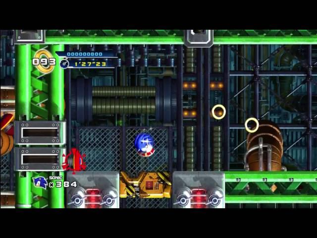 [HD] Sonic 4 - Mad Gear Zone Act 2 (Escape the Cog Trap)