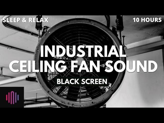 Fan sleep sound 10 hours / Industrial Ceiling fan sleep aid for insomnia with black screen