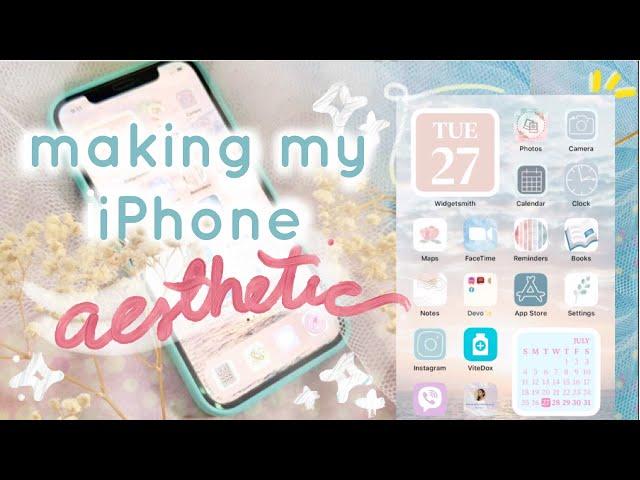 How to Customize App Icons and Widgets on iPhone iOS 14 | Aesthetic Home Screen Setup | Philippines