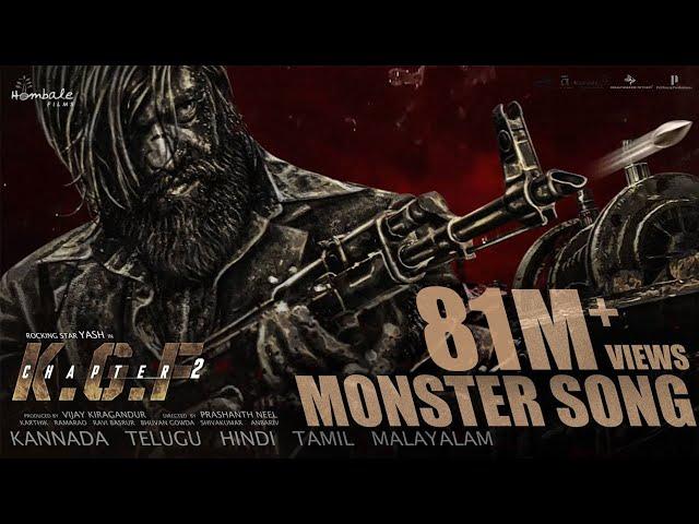 The Monster Song - KGF Chapter 2 | Adithi Sagar | Ravi Basrur | Yash | Sanjay Dutt | Prashanth Neel