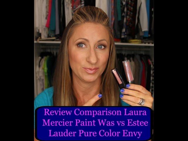 Review Comparison Laura Mercier Paint Wash and Estee Lauder Pure Color Envy LisaSz09