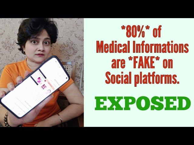 80% of Medical Informations are FAKE on Social platforms. ग़लत जानकारी से ख़ुद को बचाओ ! Dr Shalini