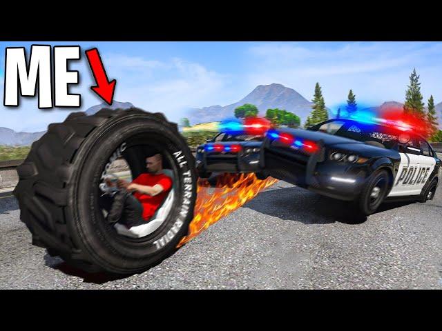 Trolling Cops with 1000hp Wheel Car on GTA 5 RP