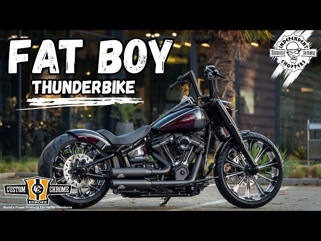 Independent Choppers - Custom Chrome BOAR Bike "Undertaker" Harley Davidson Fatboy by Thunderbike