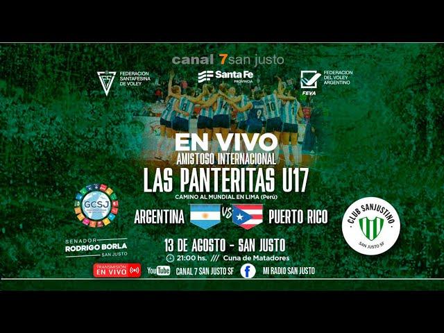 ARGENTINA VS PUERTO RICO U17 - VOLEY AMISTOSO INTERNACIONAL EN VIVO