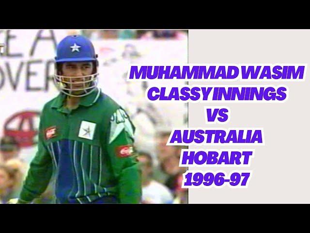 Muhammad Wasim Classic Innings in difficult conditions | Pakistan vs Australia 1997 Cricket Series