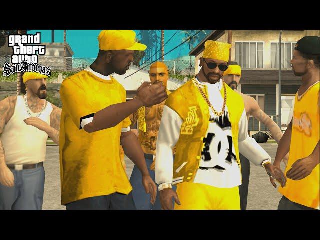 Vagos vs Ballas Los Sepulcros Gang Mission in GTA San Andreas! (Gang Switch)