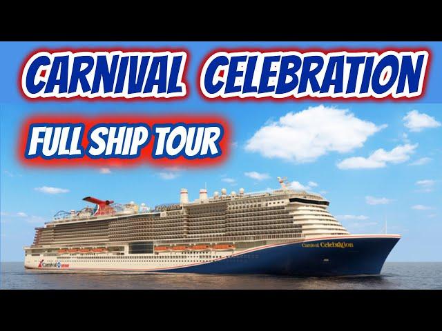 Carnival Celebration FULL SHIP WALK THROUGH | Deck by Deck Ship Tour