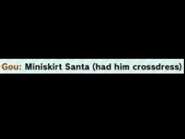 *Miniskirt Santa Goh*