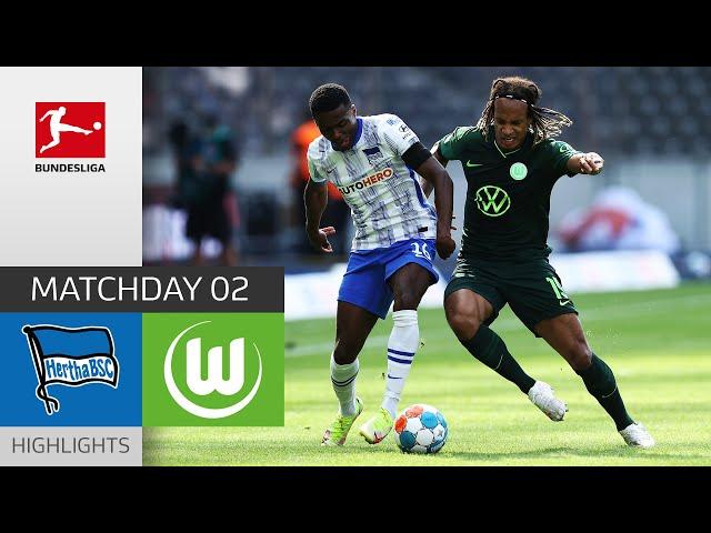 Hertha Berlin - VfL Wolfsburg 1-2 | Highlights | Matchday 2 – Bundesliga 2021/22