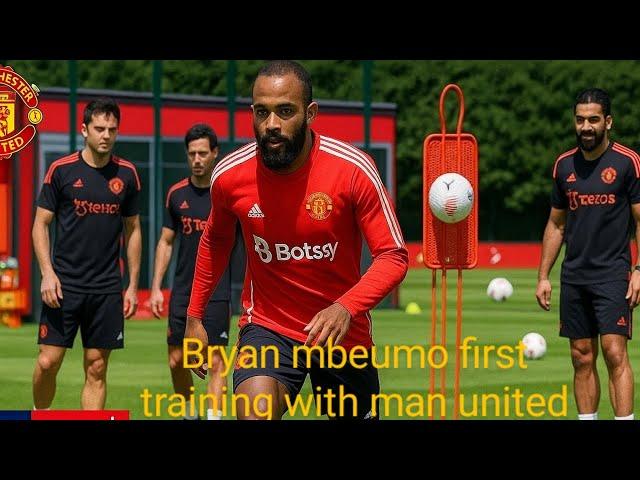 BRYAN MBEUMO SHOCKS EVERYONE IN FIRST MANCHESTER UNITED TRAINING UNDER AMORIM!