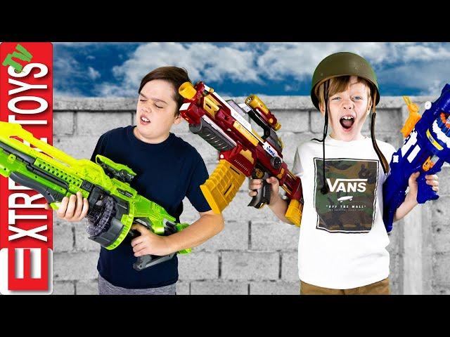 Generic Nerf Blaster Battle! Ethan and Cole Test Off Brand Blasters!