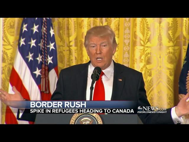 Spike in immigrants illegally crossing Canadian border