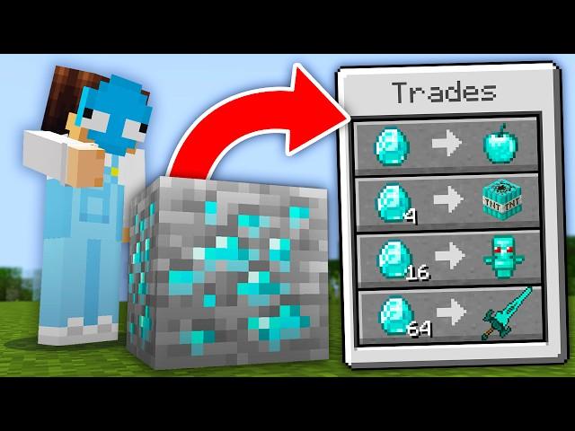 i secretly traded with BLOCKS in Minecraft...