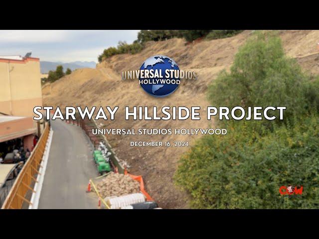 Universal Studios Hollywood StarWay Hillside Project Update December 2024