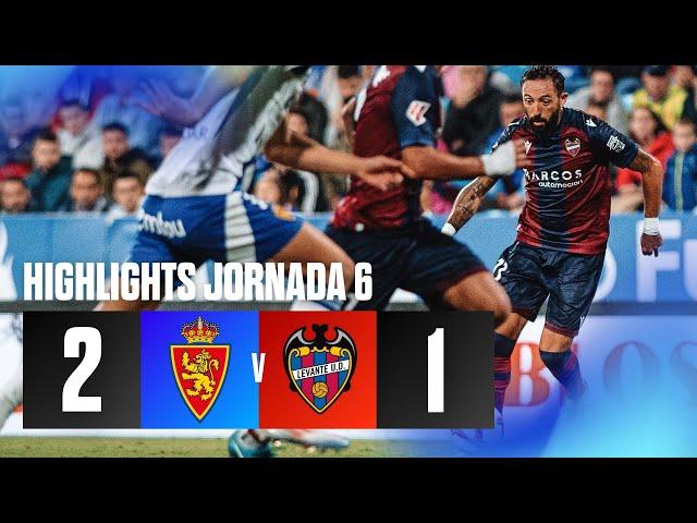 J6 Hightlights del partido Real Zaragoza 2-1 Levante UD | LaLiga Hypermotion 2024/25