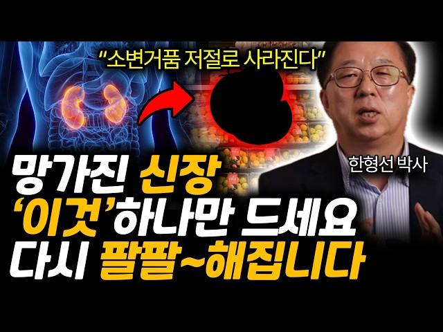 "소변거품 싹 사라집니다" 망가진 신장에 '이것'꼭 드세요! 죽은신장 팔팔! 살아납니다. 병원비 10원도 안쓰고 신장 건강해지는 법 (한형선 박사 / 3차 4부)