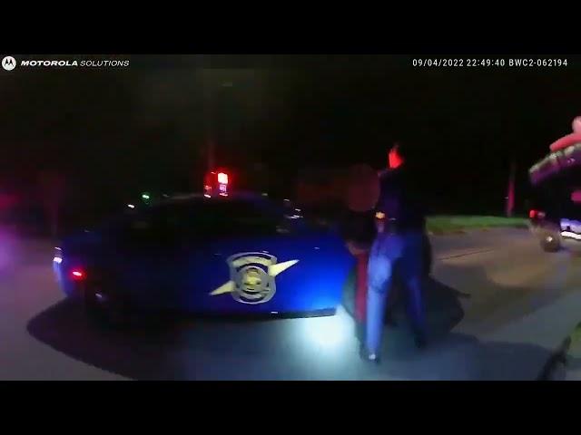 Body camera footage shows Michigan State Police trooper punching suspect