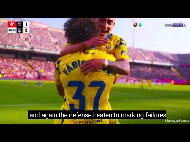 Fábio Silva Goal, Barcelona Vs Las Palmas (1-2) All Goals Analysis & Extended Highlights