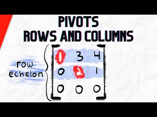 Find Pivots, Pivot Rows, and Pivot Columns with Row Echelon Form | Linear Algebra