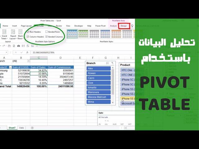 تحليل البيانات باستخدام PivotTable | كورس Excel من الصفر