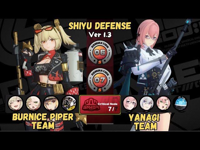 Burnice Yanagi Shiyu Defense Stage 6 - 7 | Zenless Zone Zero v1.3